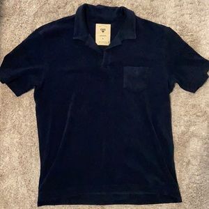 OAS towel Terry Polo navy blue NWT